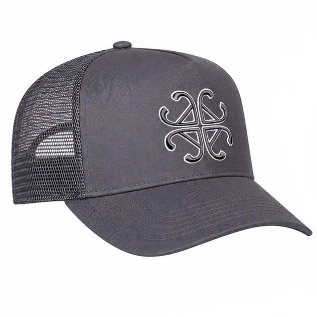 ACE CAP GREY WHITE OUTLINE